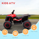 Red Four-Wheeler Electric Ride-On Toy with Music for Toddlers and Kids Magic Cars 4