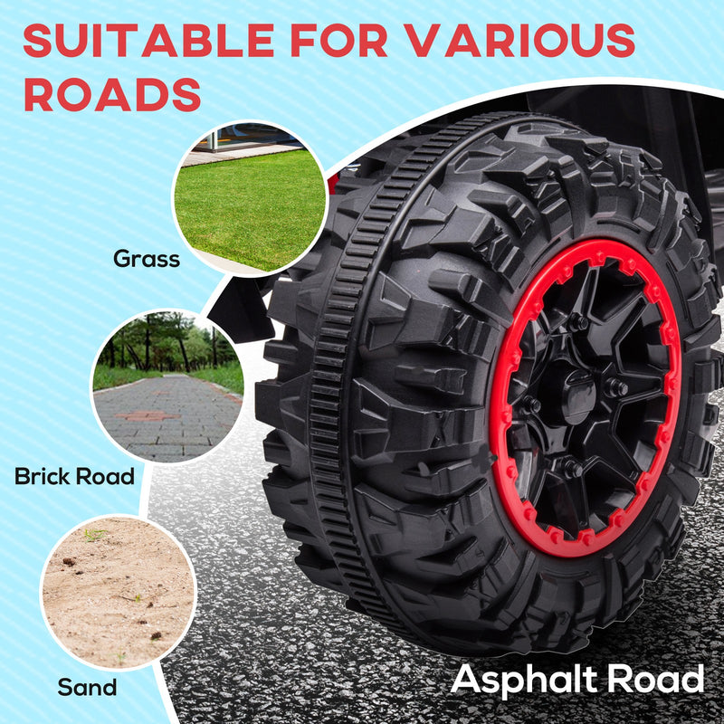 Red Four-Wheeler Electric Ride-On Toy with Music for Toddlers and Kids Magic Cars 7