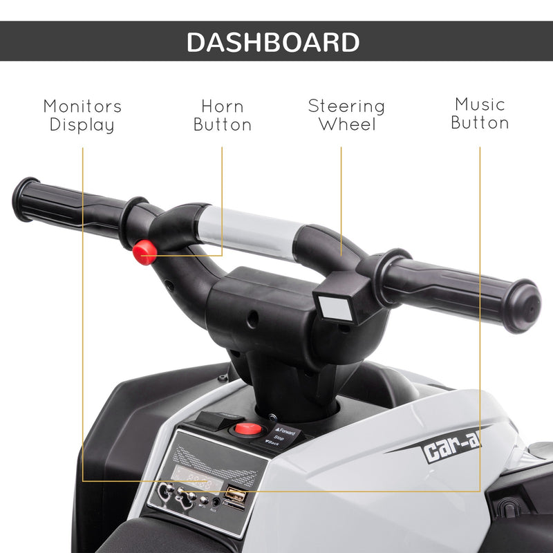 Electric Four-Wheeler Ride-On Toy with Music for Toddlers and Kids Magic Cars 7