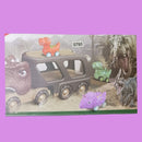 5-Pack Friction-Powered Pull-Back Dino Cars with Carrier Truck Magic Cars 7