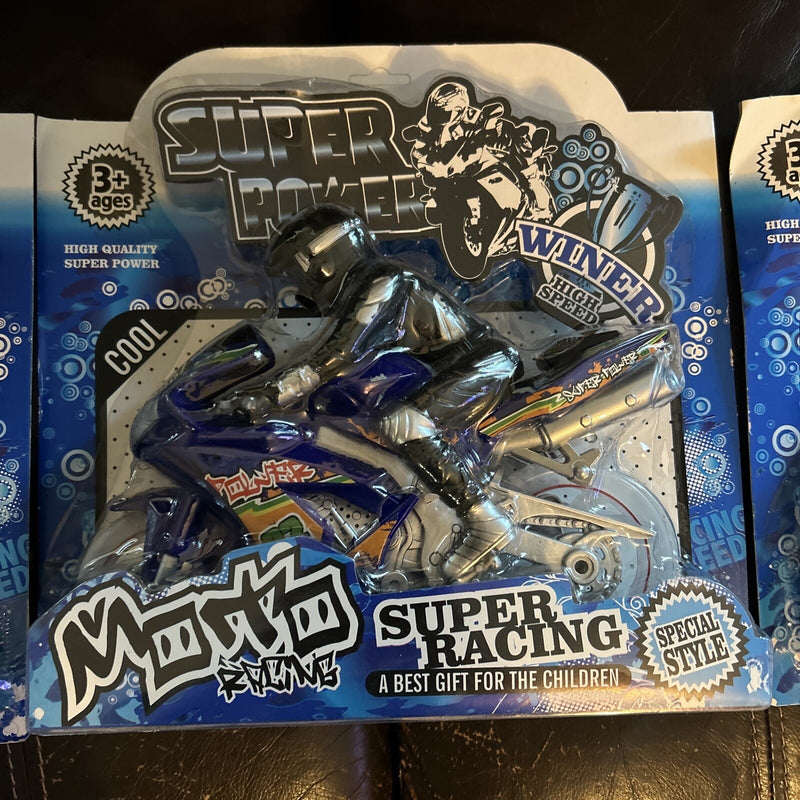 10-Inch Friction-Powered Racing Motorcycle Toy with Lights and Sounds for Kids Magic Cars 1