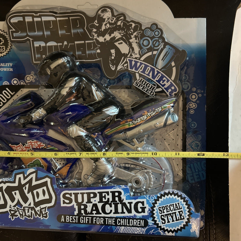 10-Inch Friction-Powered Racing Motorcycle Toy with Lights and Sounds for Kids Magic Cars 6