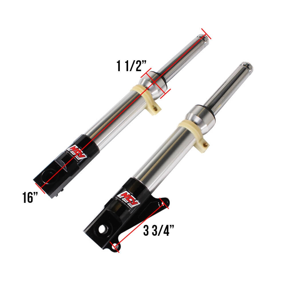 Front Forks (Disc Type, Silver) for Honda Ruckus, Dio | Magic Cars