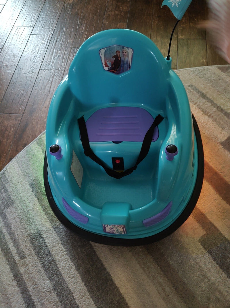Battery-Powered Electric Ride-On Bumper Car Featuring Elsa and Anna Characters Magic Cars 1