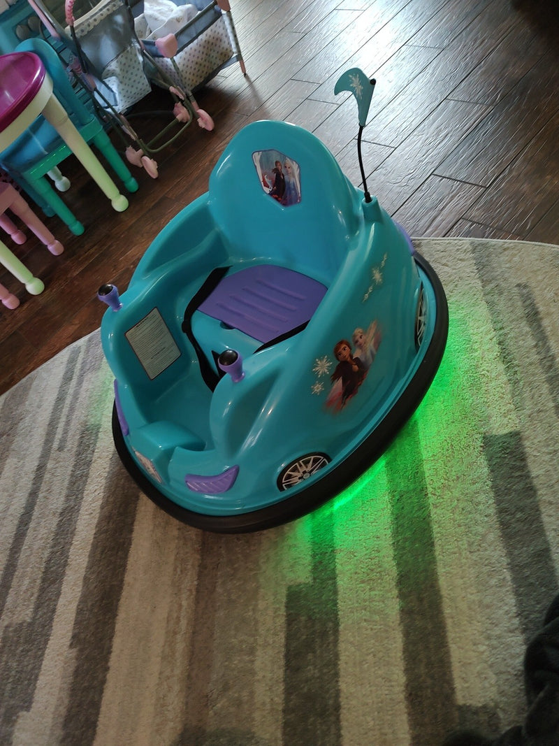 Battery-Powered Electric Ride-On Bumper Car Featuring Elsa and Anna Characters Magic Cars Variant 0