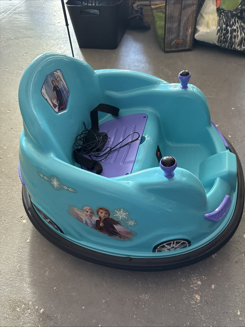 Battery-Powered Electric Ride-On Bumper Car Featuring Elsa and Anna Characters Magic Cars 1