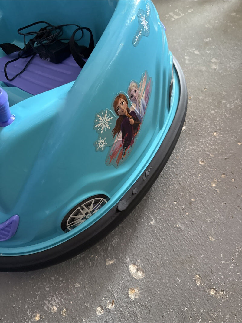 Battery-Powered Electric Ride-On Bumper Car Featuring Elsa and Anna Characters Magic Cars 3