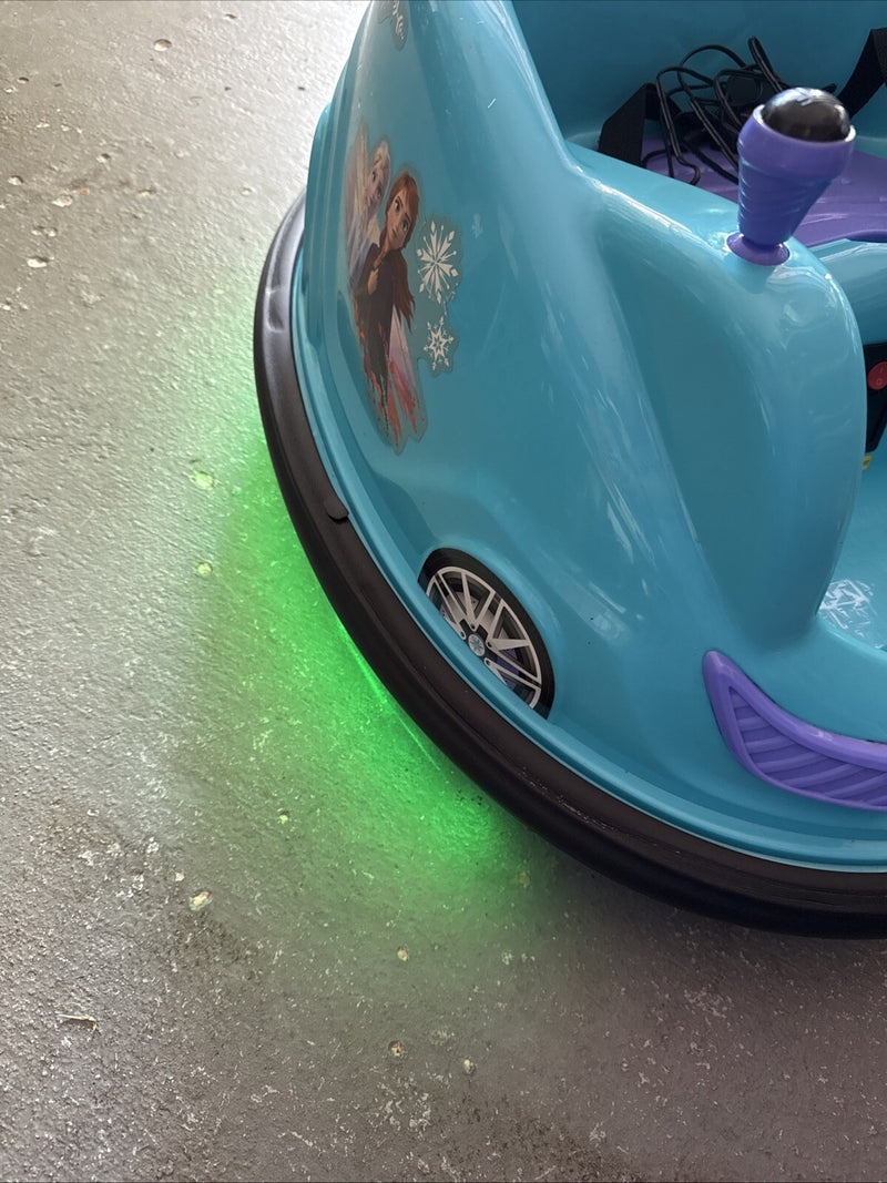 Battery-Powered Electric Ride-On Bumper Car Featuring Elsa and Anna Characters Magic Cars 8