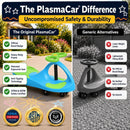 Exciting Plasma Car Ride-On for Children Ages 3-8 - Battery-Free, Red/Black Magic Cars 4
