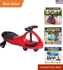 Exciting Plasma Car Ride-On for Children Ages 3-8 - Battery-Free, Red/Black Magic Cars Variant 0