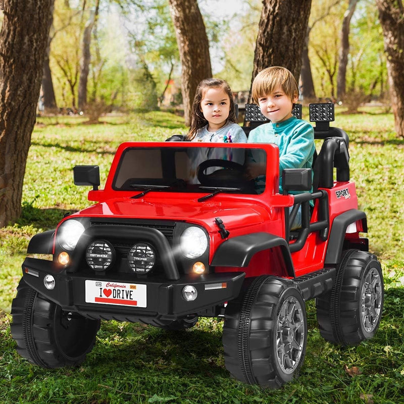 12V Battery-Powered Ride-On Truck for Kids with Remote Control, Lights, and Music Magic Cars 3