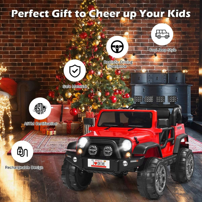12V Battery-Powered Ride-On Truck for Kids with Remote Control, Lights, and Music Magic Cars 9
