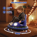 Ride-On Bumper Car with 2 Speed Settings, 5 LED Lights, and Parent Remote Control Magic Cars 6