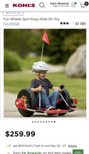 Krazy Spin Wheels Ride-On Toy for Active Play Magic Cars 1