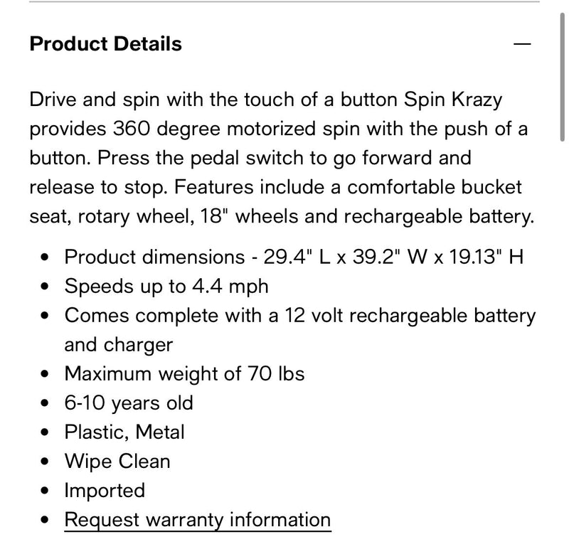 Krazy Spin Wheels Ride-On Toy for Active Play Magic Cars 8