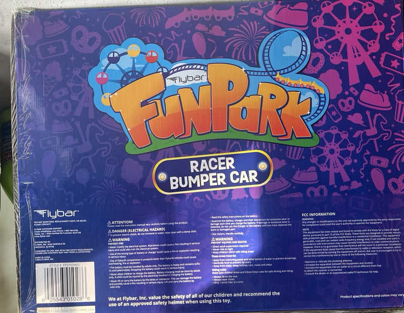 6V Battery Powered Bumper Car with LED Lights for Kids Magic Cars 2