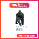 African Jungle Female Gorilla Toy Figure – Realistic Plastic Animal Figurine Magic Cars 1
