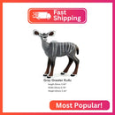 Lifelike Gray Lesser Kudu Female Toy Figure from African Jungle Collection Magic Cars 1