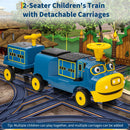 12V Chuggington Licensed 2-Seater Ride-On Train for Children – Adjustable Seats Magic Cars 10