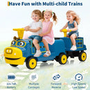 12V Chuggington Licensed 2-Seater Ride-On Train for Children – Adjustable Seats Magic Cars 12