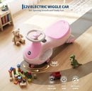 12V Electric Wiggle Ride-On for Kids, Dual-Function Swing Car with Pedal, Anti-Rollo Design Magic Cars 1