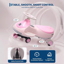 12V Electric Wiggle Ride-On for Kids, Dual-Function Swing Car with Pedal, Anti-Rollo Design Magic Cars 2