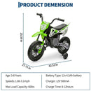 12V Electric Dirt Bike for Kids with Twist Grip Throttle and Spring Suspension Magic Cars 6