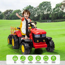 12V Electric Ride-On Tractor with Trailer and Remote Control for Parents Magic Cars 2