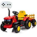 12V Electric Ride-On Tractor with Trailer and Remote Control for Parents Magic Cars Variant 0