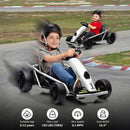 24V Electric Drift Go Kart for Kids Ages 8-12 with Dual 300W Motors, 8MPH, Supports Up to 175lbs Magic Cars 2