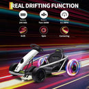 24V Electric Drift Go Kart for Kids Ages 8-12 with Dual 300W Motors, 8MPH, Supports Up to 175lbs Magic Cars 3