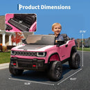 Garvee 24V Pink 2-Seater 4WD Ride-On Truck with Remote Control, Music, and LED Lights for Kids Ages 3-8 Magic Cars 1