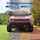 Garvee 24V Pink 2-Seater 4WD Ride-On Truck with Remote Control, Music, and LED Lights for Kids Ages 3-8 Magic Cars 2