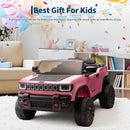 Garvee 24V Pink 2-Seater 4WD Ride-On Truck with Remote Control, Music, and LED Lights for Kids Ages 3-8 Magic Cars 4