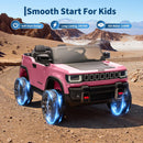 Garvee 24V Pink 2-Seater 4WD Ride-On Truck with Remote Control, Music, and LED Lights for Kids Ages 3-8 Magic Cars 7