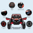 Red 24V Ride-On UTV with 200W Motor, 2-Seater, Remote Control, and LED Lights Magic Cars 4