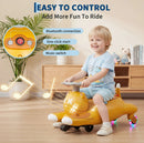 Cartoon Cat 12V Kids Electric Wiggle Ride-On Car – Pedal-Operated Battery Vehicle Magic Cars 7