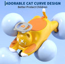 Cartoon Cat 12V Electric Wiggle Ride-On Car for Kids – Battery Operated, Pedal-Driven Magic Cars 3
