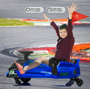 Ride G Series 24V Kids Drift Go-Kart: Durable Metal, 7.5mph, LED Lights Magic Cars 2