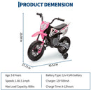 Ride P Series: 12V Electric Dirt Bike for Kids with 25W*2 Motor and Twist Grip Thrill Magic Cars 3