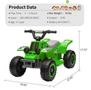 Ride - P Series: 6V Electric Quad ATV for Kids with LED Lights Magic Cars 4