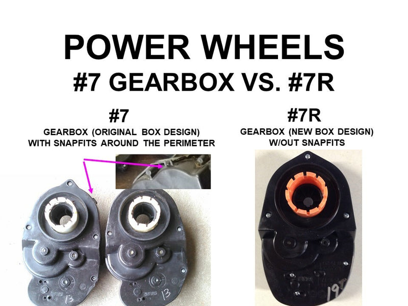 14/79 Teeth Gear #2 and #7R for Power Wheels Gearbox Compatible with Jeeps and Dune Models