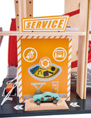 Gearhead Stunt Garage Wooden Playset with Car Parking and Elevator for Kids Magic Cars 5