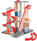 Gearhead Stunt Garage Wooden Playset with Car Parking and Elevator for Kids Magic Cars Variant 0