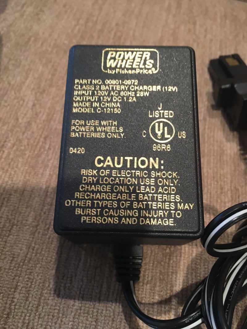 12V Rechargeable Battery and Charger for Fisher-Price Power Wheels Class 2 Vehicles Magic Cars 2