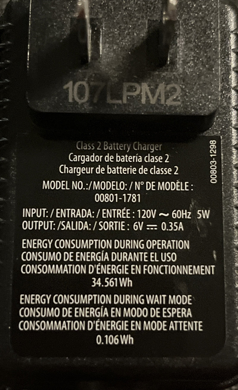OEM Genuine Blue Power Wheels Battery Charger for Fisher Price 00801-1781 Magic Cars 5