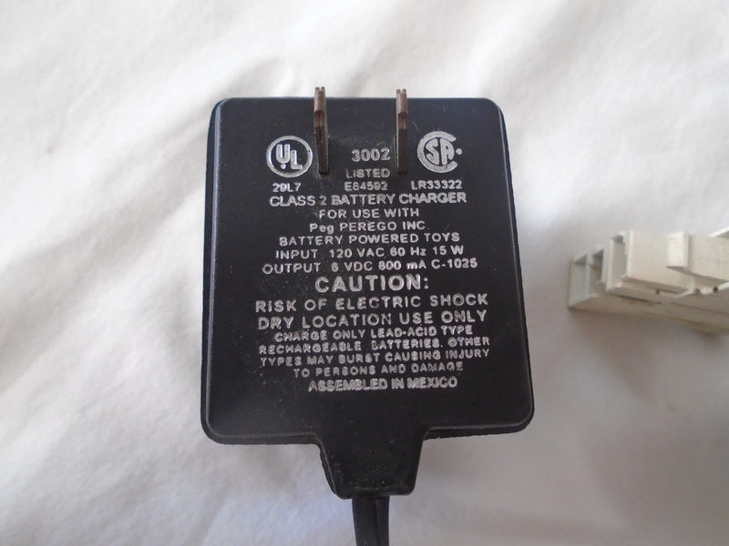 OEM Replacement Battery Charger for Peg Perego LR33322 E84592 Magic Cars 2