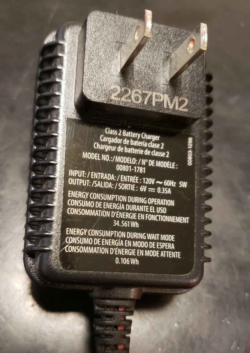 Power Wheels 6V Battery and Charger for Model 00801-1781 Magic Cars 2