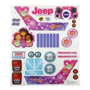Power Wheels Assorted Label Decal Sheet for Jeep Wrangler Models Magic Cars Variant 0