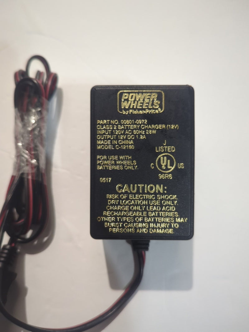 12V AC/DC Battery Charger Adapter for Power Wheels Model 00801-0972 Magic Cars 1